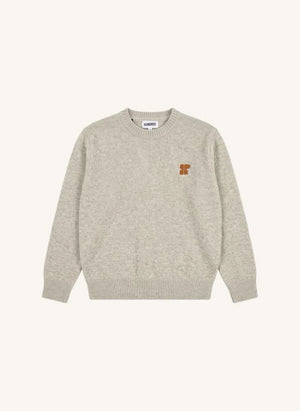 Hundred Pieces - Mika Merino Wool Sweater | Grey Melange