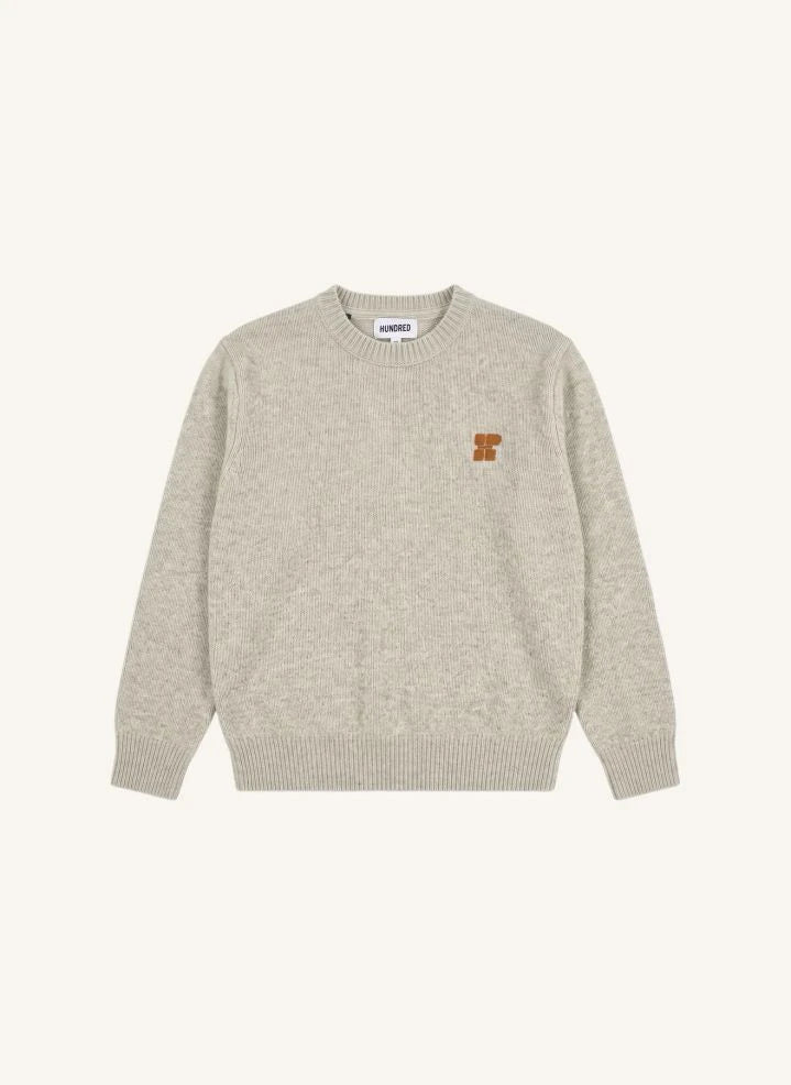 Hundred Pieces - Mika Merino Wool Sweater | Grey Melange
