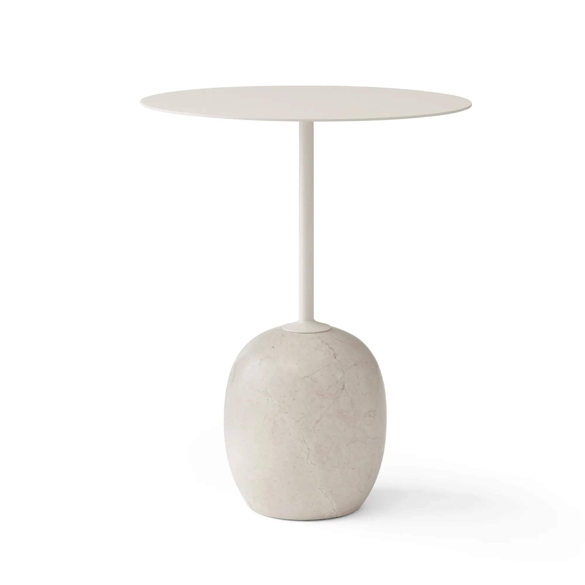 & Tradition - Lato LN8 Marble Side Table | White