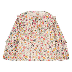 Louise Misha - Cleo Fleurie Organic Cotton Blouse | Cream