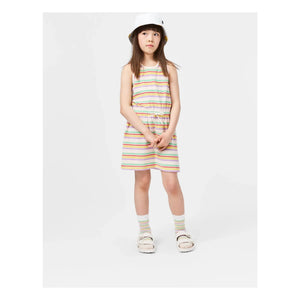 Molo - Cherish Striped Organic Cotton Dress | Ecru