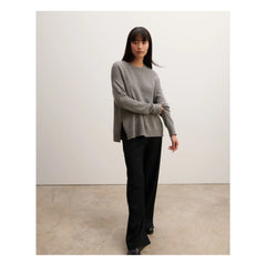 Bompard - Round Neck Cashmere Sweater | Gray