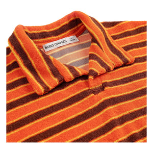 Bobo Choses - Striped Terry Polo | Orange