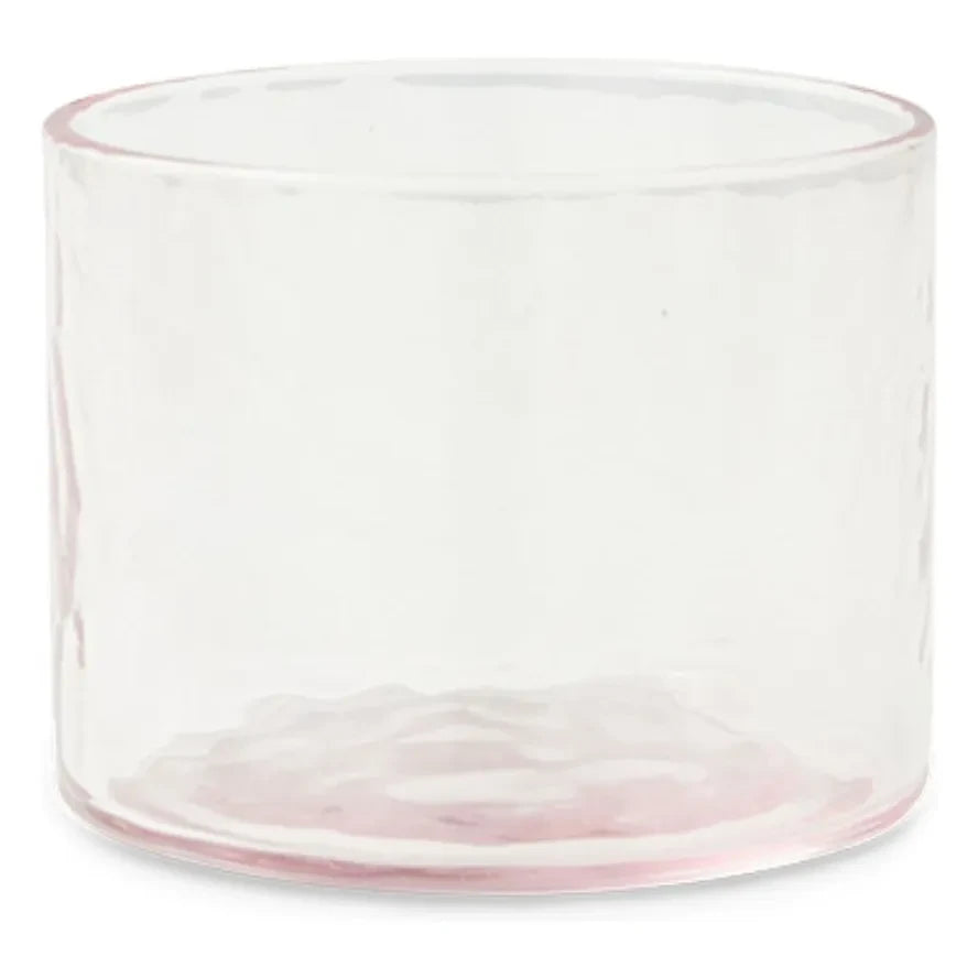 HKliving - Low Glass Tube | Pink Transparent