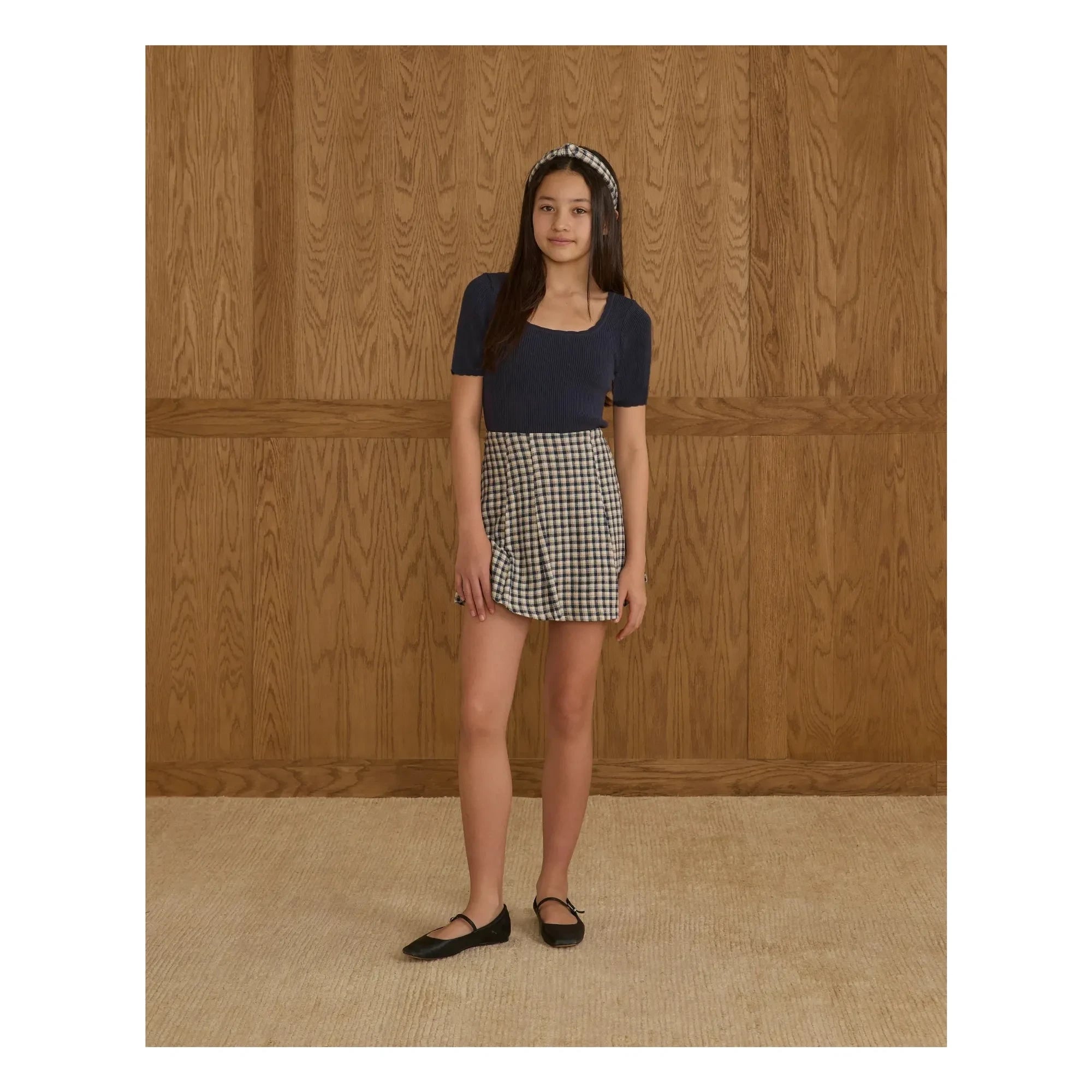 Rylee + Cru - Scallop T-shirt | Navy
