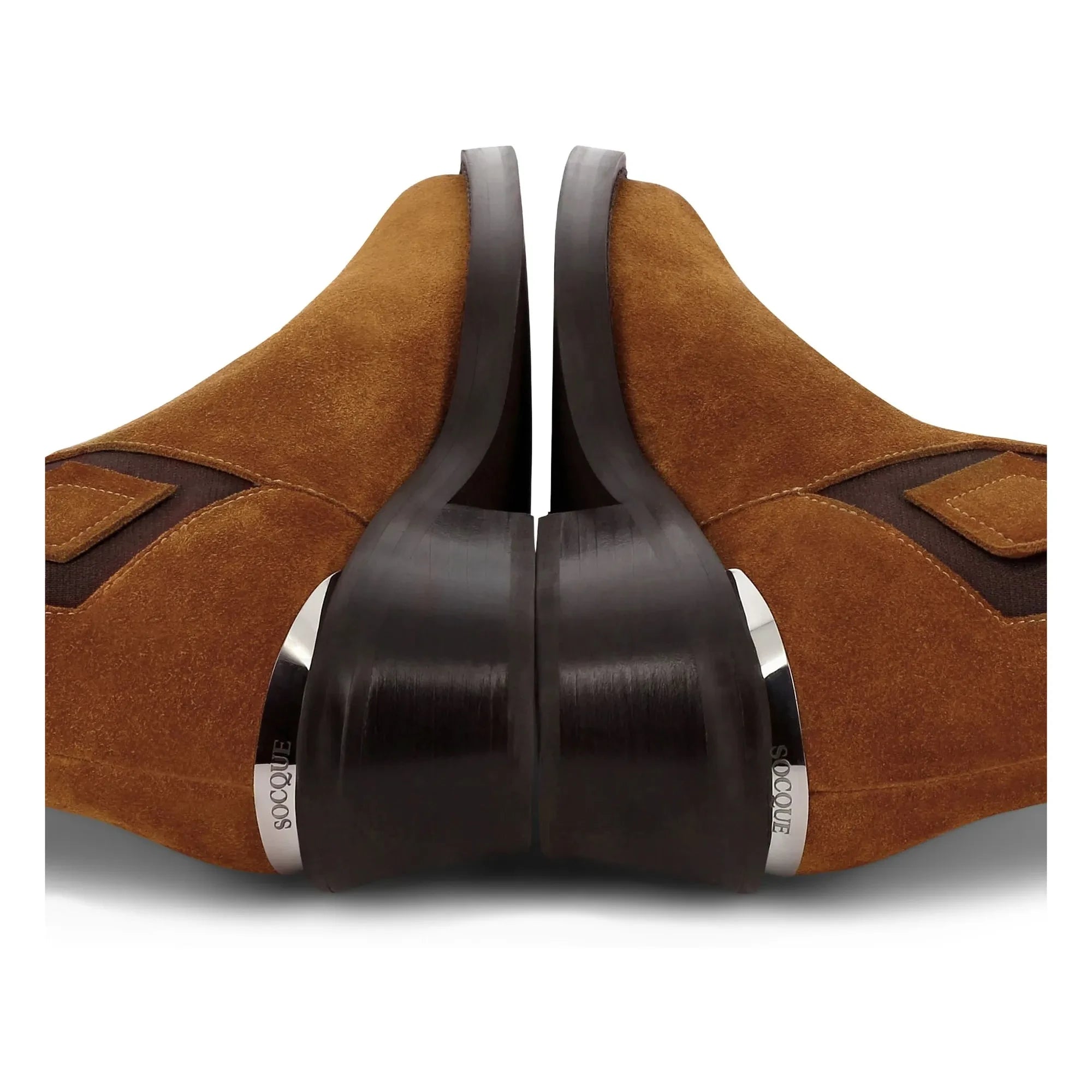 Socque Paris - Clyde Suede Boots | Caramel