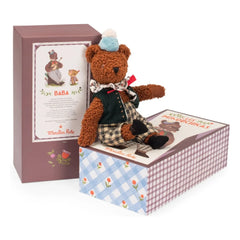 Moulin Roty - Papa Big Bear Plush Toy with Box | Brown