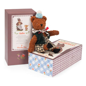 Moulin Roty - Baba Büyük Ayı peluş oyuncak kutulu | Kahverengi