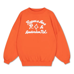 Repose AMS - Organic Cotton Crewneck | Orange