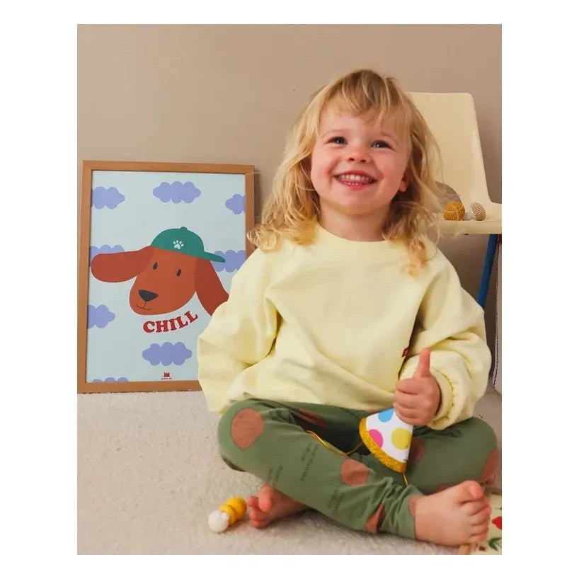 Ma petite vie - Serene Dog Poster | Light Blue