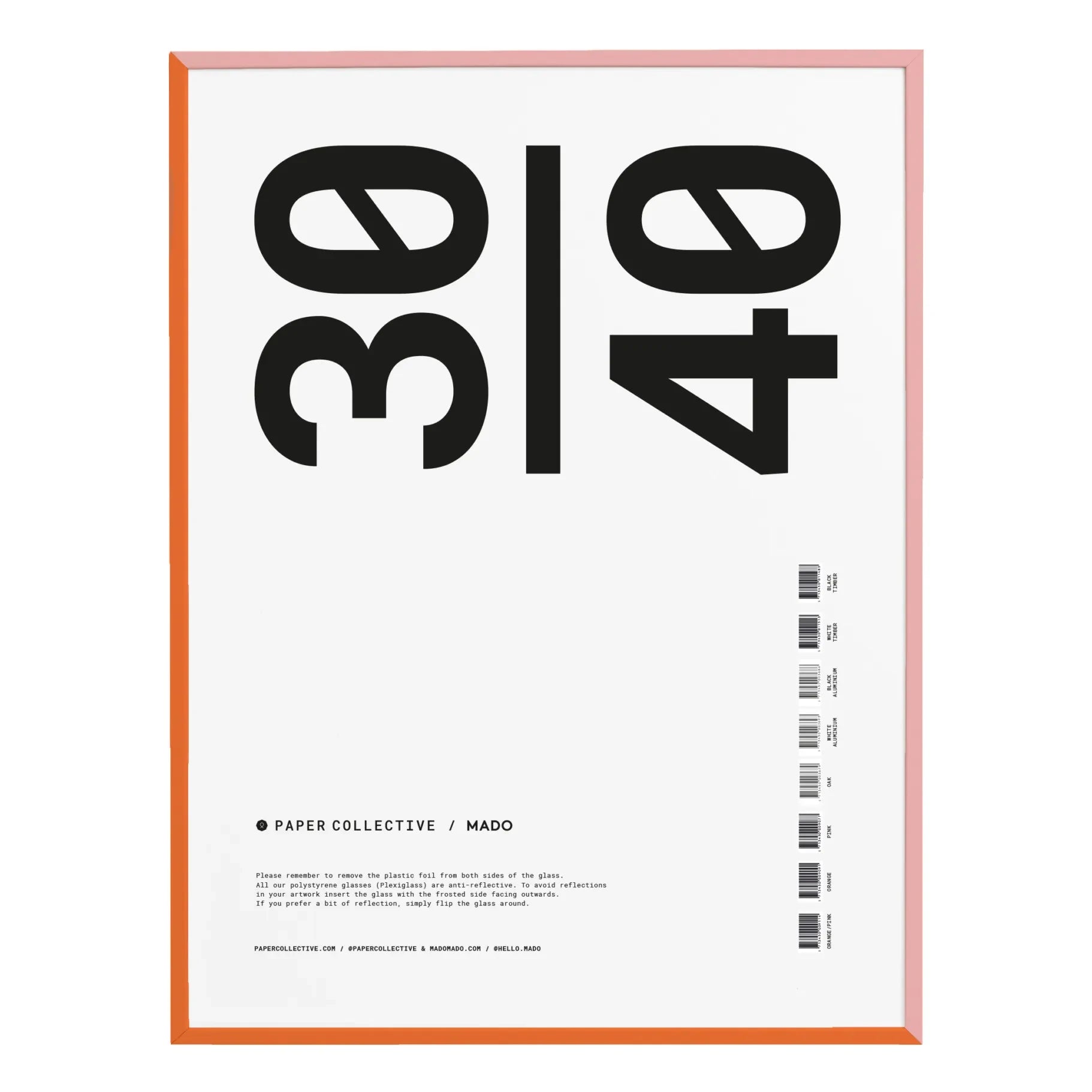 Paper Collective - Two-Tone Wooden Frame