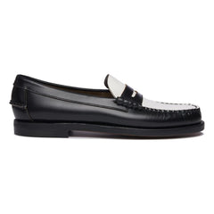 Sebago - Two-Tone Classic Moccasins | Black/White