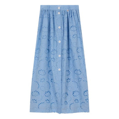 Indee - English Embroidery Villers Skirt | Blue