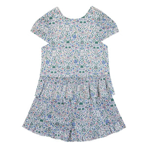 Tartine et Chocolat - Liberty Blouse and Shorts Set | White