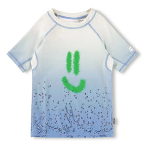Molo - Neptune Splash UV Protected T-Shirt Made from Recycled Fibers | Light Blue