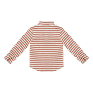 Donsje - Leom Striped Organic Cotton Shirt | Ecru