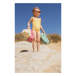 Jera Mini - Terry Tile Cosmetic Bag | Pale yellow