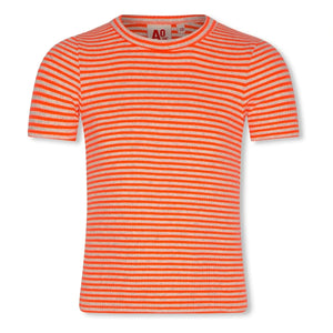 AO76 - Emi Striped T-Shirt | Coral