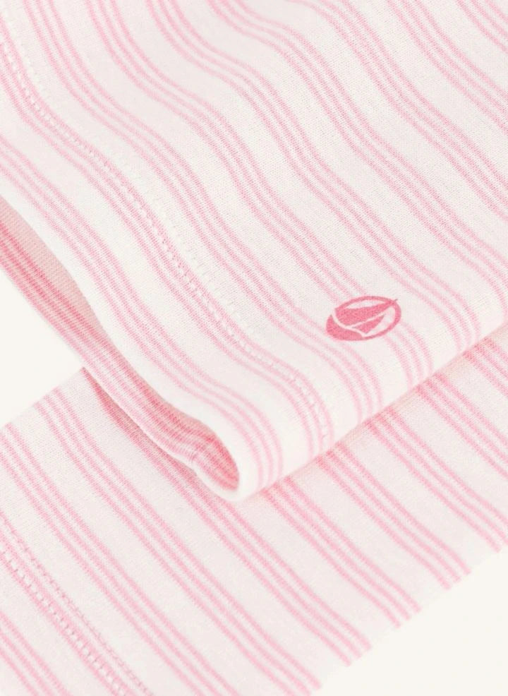 Petit Bateau - Striped turtleneck | Pink