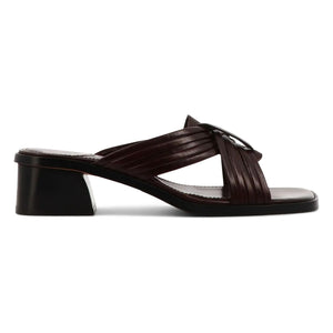 Socque Paris - Janis Leather Sandals | Chocolate