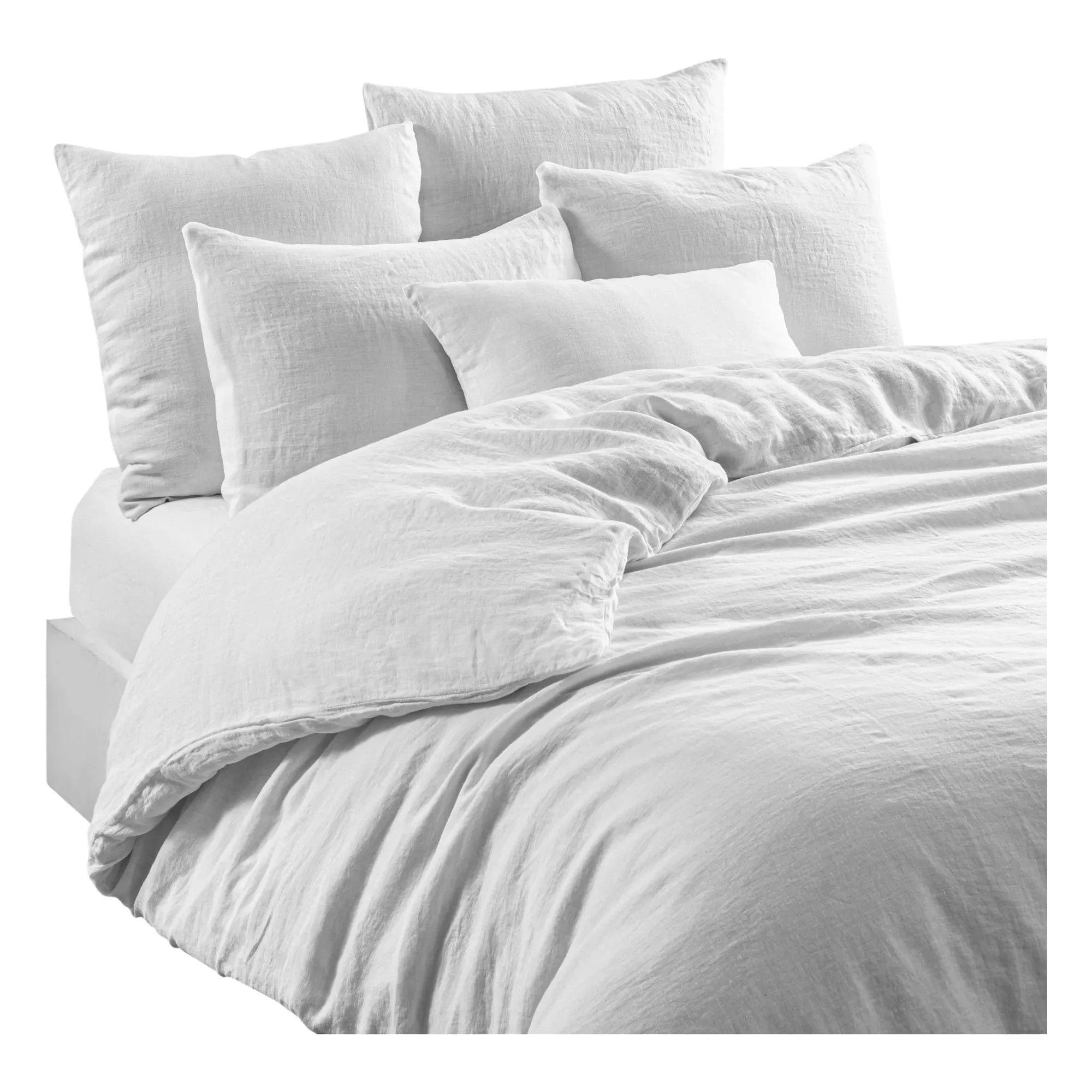 Haomy - Leria Linen Pillowcase | White