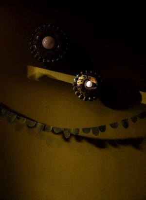 Muskhane - Felt Pennant Garland | Dark Green