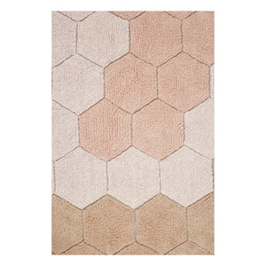 Lorena Canals - Honeycomb Round Rug | Pink