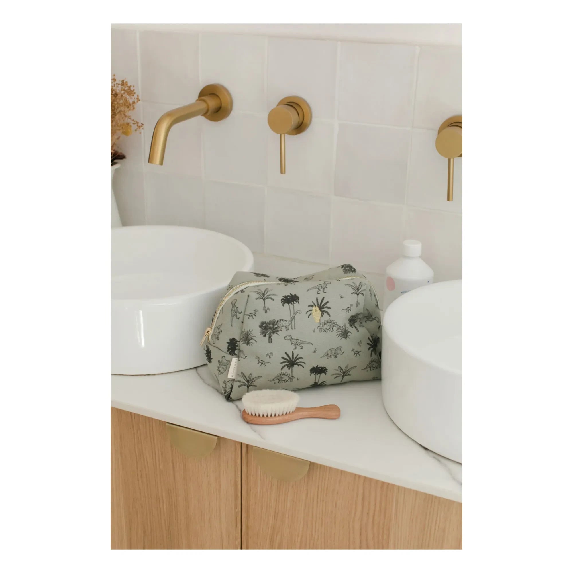 Milinane - Jade Makeup Bag | Khaki