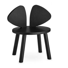 Nofred - Oak-colored Mouse Stool | Black