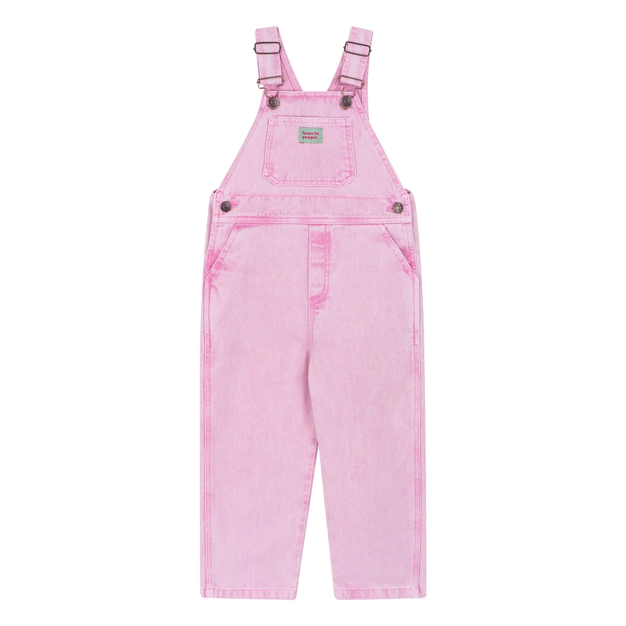 Favorite People - Plain Overalls | Pink