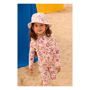 Louise Misha - Devy Fleuri Recycled Fiber Bath Cap | Cream