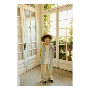 Tinycottons - Striped Jeans | White