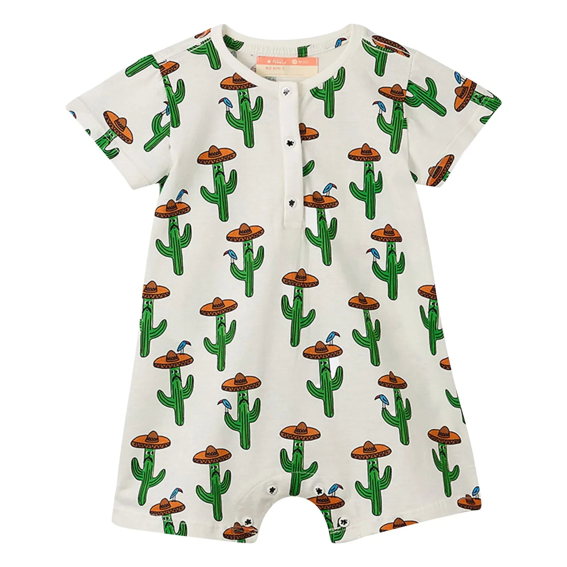 Fabula - Cactus Romper | White