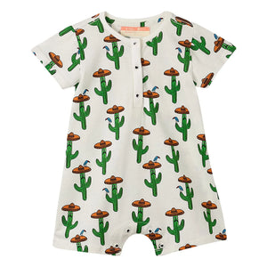 Fabula - Cactus Romper | White