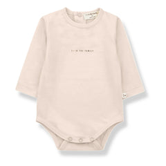 1+ in the family - Organic Cotton Baby Bodysuits - 2-Pack | Powder Pink