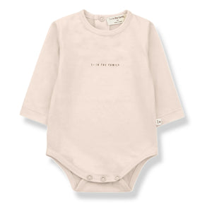 1+ in the family - Organic Cotton Baby Bodysuits - 2-Pack | Powder Pink