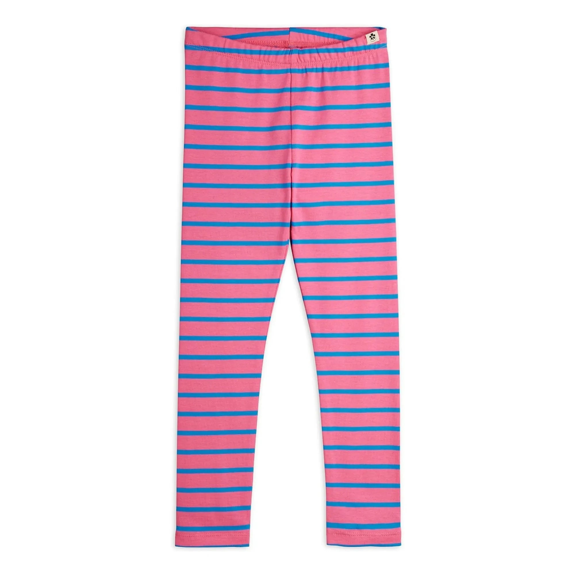 Mini Rodini - Striped Organic Cotton Leggings | Pink