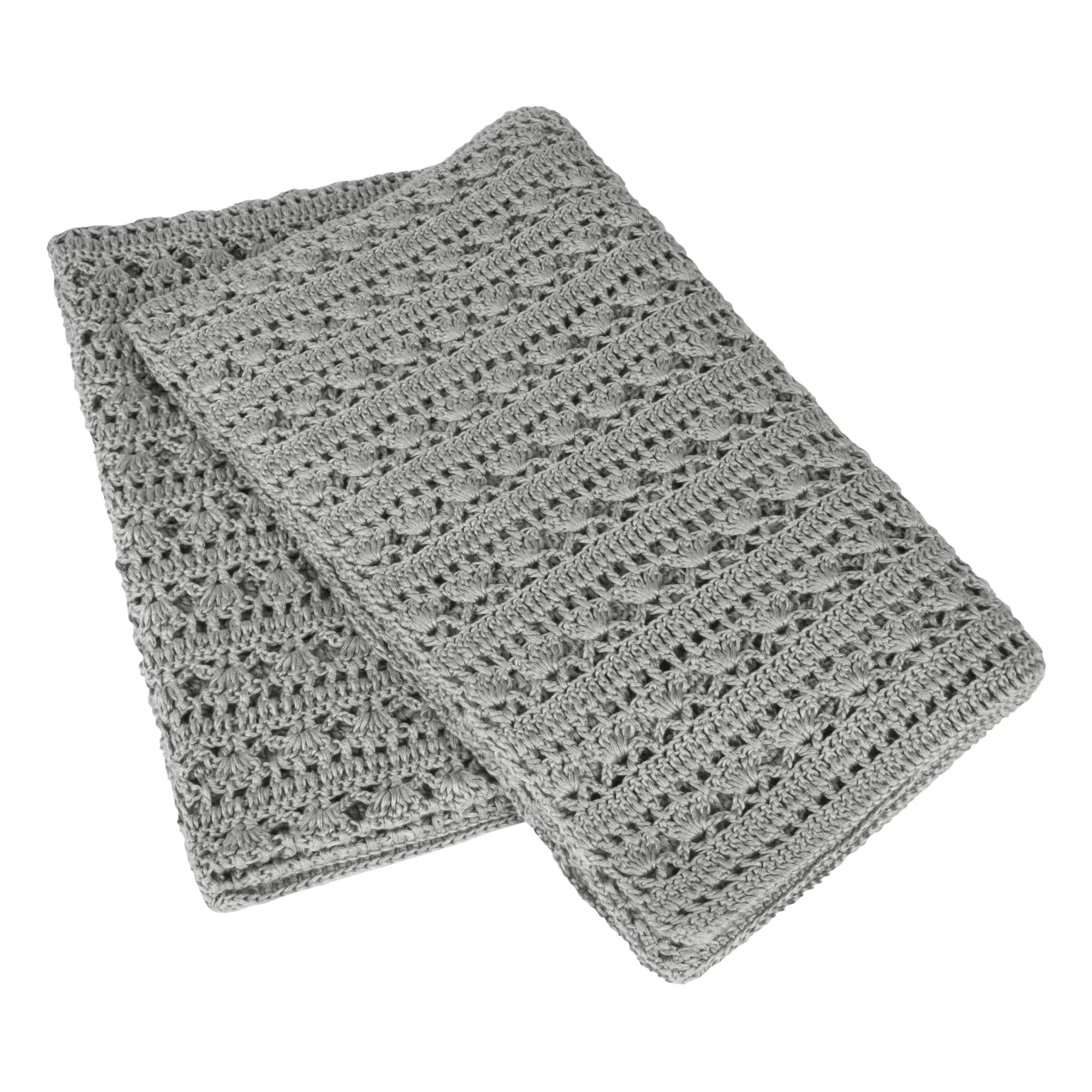 Numero 74 - Tara Crochet Blanket | Silver Grey S019