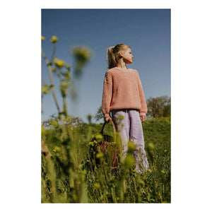 Yuki - Organic Cotton Thick Sweater | Peach