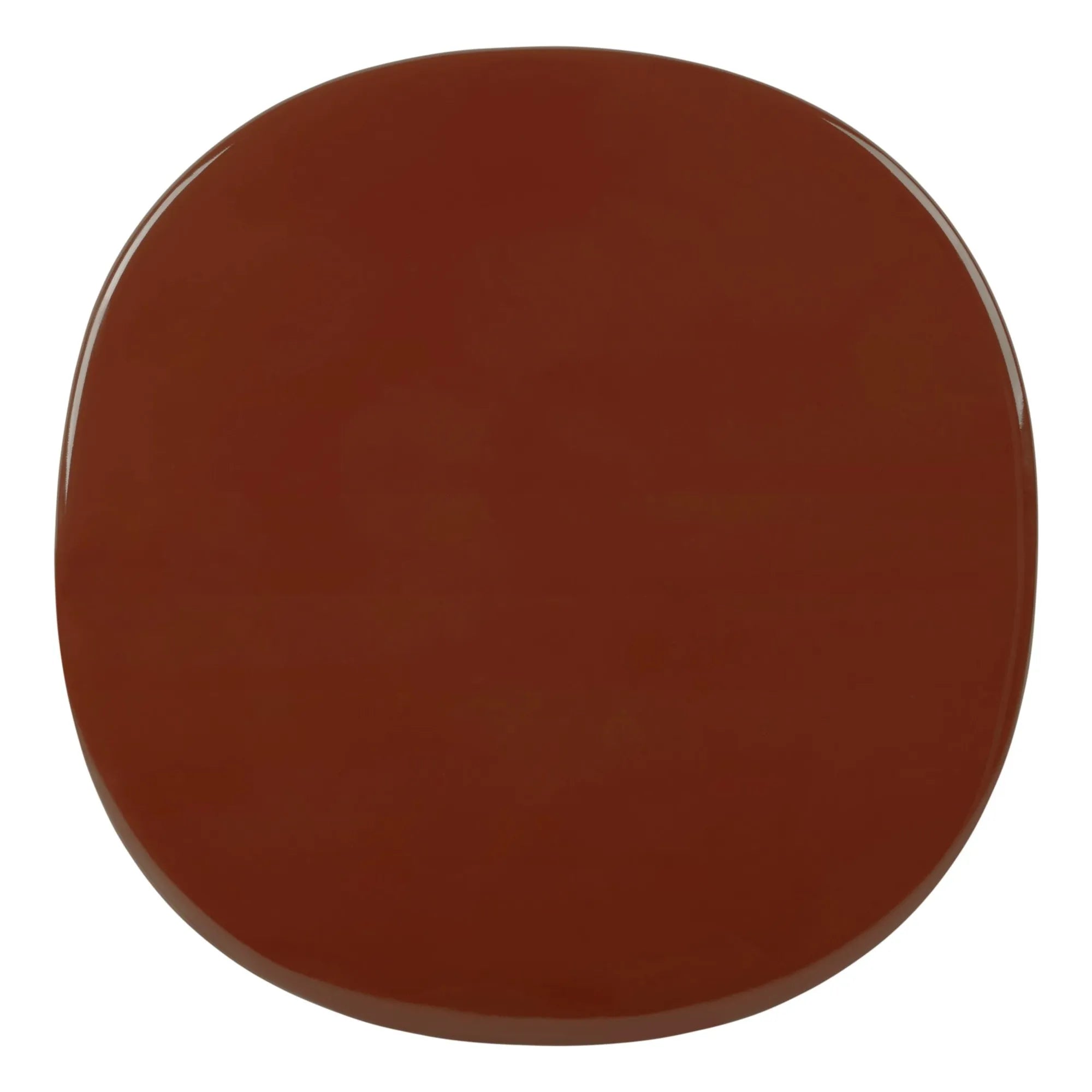 Gubi - Carmel ceramic side table, OEO Studio | Rust color