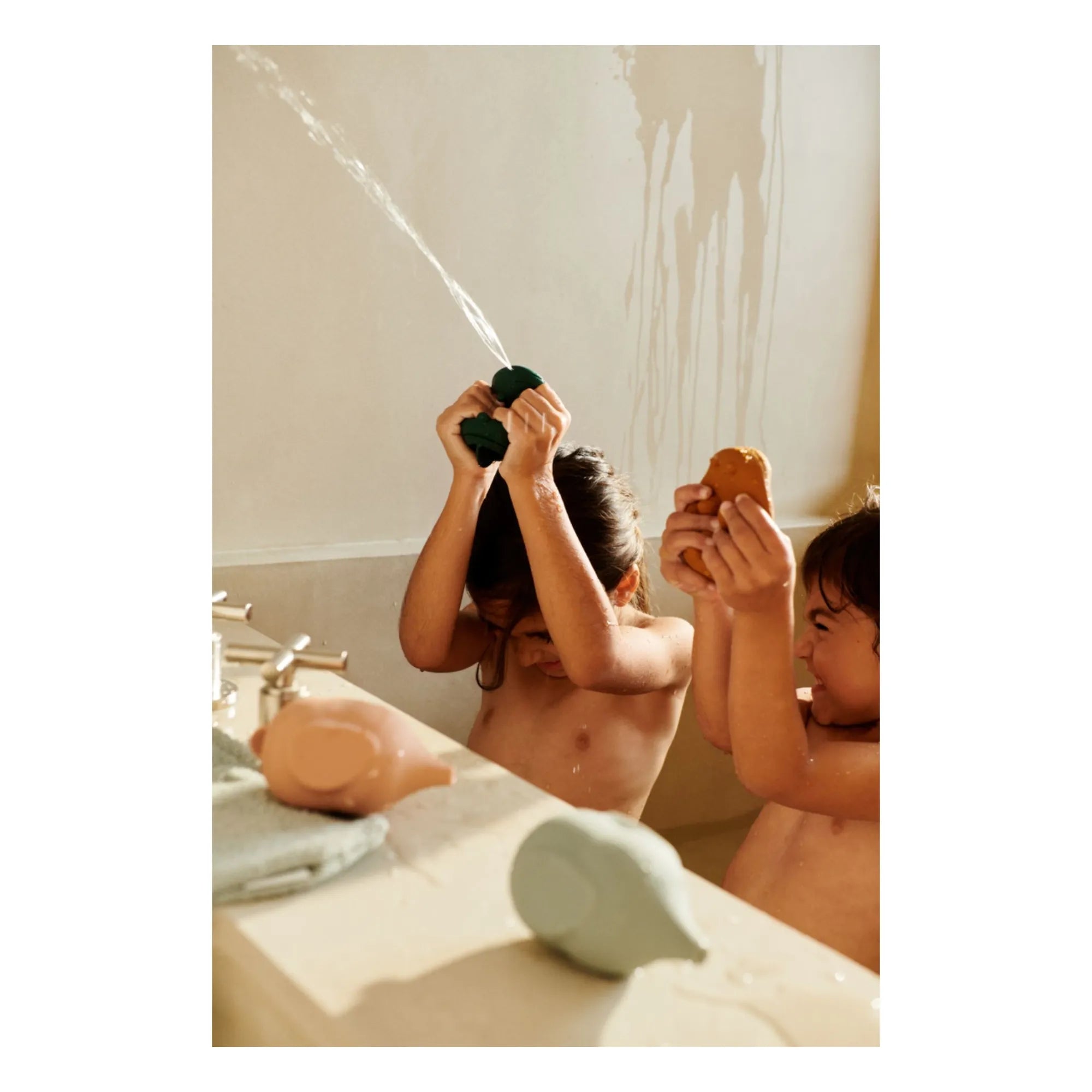 Liewood - Carolina banyo oyuncakları - 4'lü set | Dove mavi