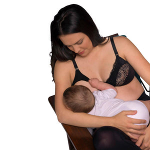 Carriwell Soft As Silk Nursing Bra - Black-Nursing Bras-Black-Extra Large | Natural Baby Shower
