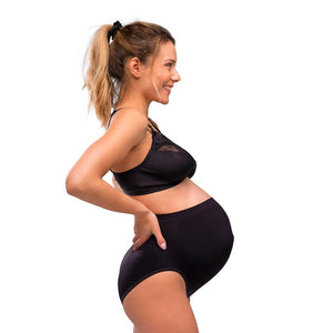 Carriwell Soft As Silk Nursing Bra - Black-Nursing Bras-Black-Extra Large | Natural Baby Shower