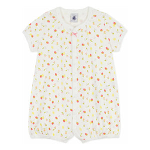 Petit Bateau - Meyveli Tulum Pijama | Ekru