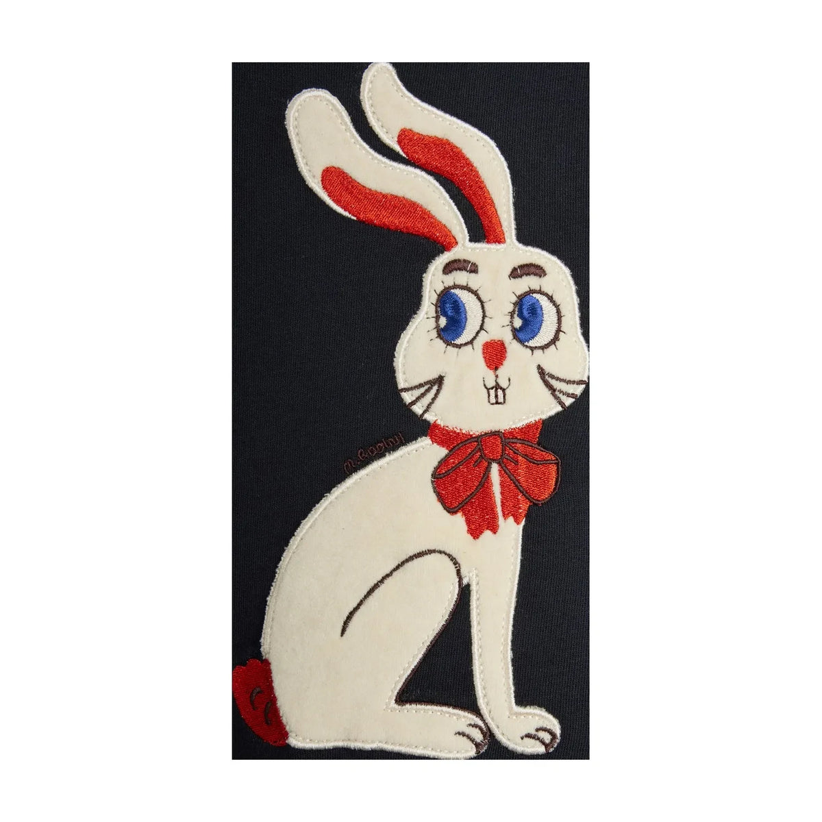Mini Rodini - Organic cotton rabbit sweatshirt | Black