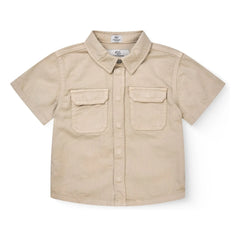 Copenhagen Colors - Organic Cotton Twill Safari Shirt | Beige