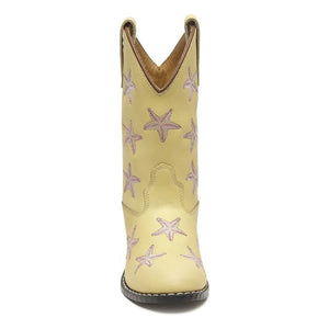 Bootstock - Starfish Leather Western Boots | Pale Yellow