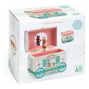 Djeco - Magical Wagon Jewelry Box | Dusty Pink