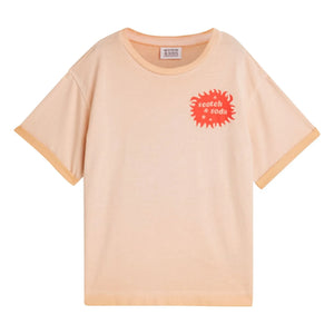 Scotch & Soda - T-Shirt Artworks Logo | Coral