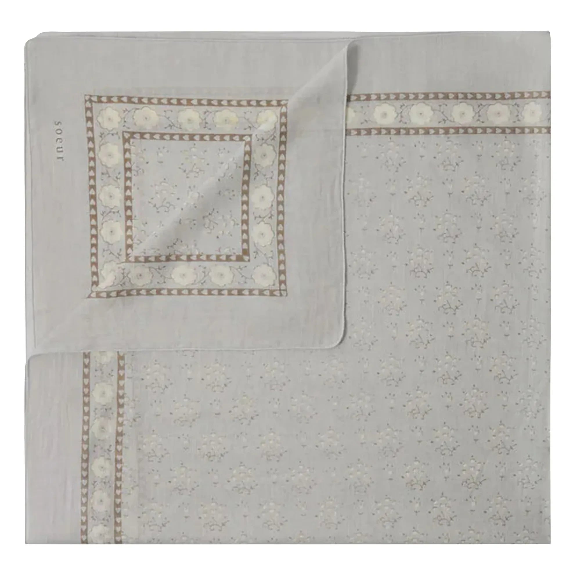 Soeur - Classic Cotton Shawl | Light Gray